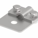 2-šroubový ovládací svorka s otvorem Inox V2A