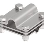 Křížová spojka d8-10/b30-40/D16 4 šrouby Inox V2A