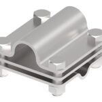 Křížová spojka d8-10/b40/D20 4 šrouby 65x65 Inox V2A