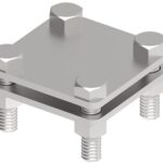 B30 4-šroubový Inox V4A obručový svorka