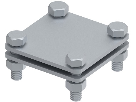 svorka pro žehličku B40, 4-šroub StZn