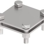 B40 4-šroubový Inox V4A obručový svorka