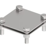 B50 4-šroubový Inox V4A obručový svorka