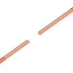 Poměděná zemnící tyč L-1500 se závitem 3/4".