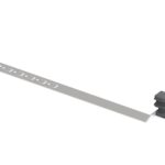 Plastový držák drátu s háčkem na střešní tašku Inox H-65/L-415