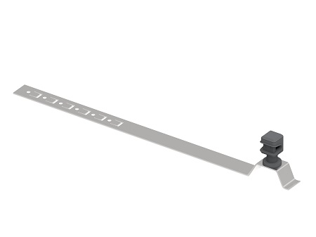 Plastový držák drátu s háčkem na střešní tašku Inox H-65/L-415