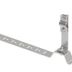 Držák krouceného drátu s háčkem na střešní tašku Inox H-135/L-210