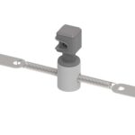 Odpružený hřebenový držák pro fi8 Inox/Pl šedý drát
